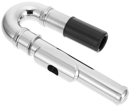 Hoement Practical Flute Replacement Head Mouthpiece Silver Nickel Plated with High Durability and Good Texture for Wind Instrument Accessories Suitable for Flute Players