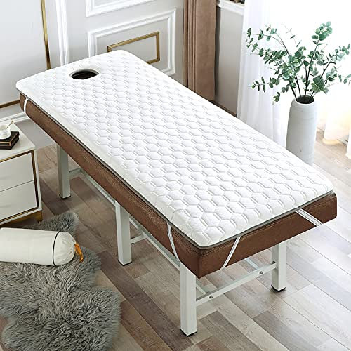 Wimpernbettauflage aus Memory-Schaum mit Gesichtslöchern, rutschfeste Massageliege, Matratzenauflage, elastische Bänder, nur Wimpernbettkissen, Farbe E, Größe 70 x 180 cm