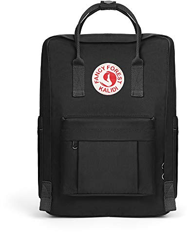 KALIDI Rucksack/Daypack Rucksack Mädchen Jungen & Kinder Damen Herren Schulrucksack mit laptopfach für 15 Zoll Notebook (U-Schwarz)