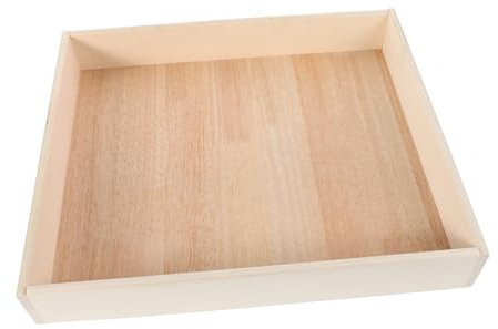 KOCKSHION Square Mini Sandbox for Dual Purpose Sand Play Tray and Storage Box for Indoor Use for Organizing Sand and Accessories