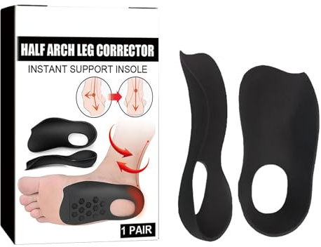INSERTI SUPPORTO | Sottosegri di correzione della gamba a mezzo, solette plantare a 3/4 di lunghezza High Arch Supporta le solette per le scarpe per piedi, sovrappronazione,