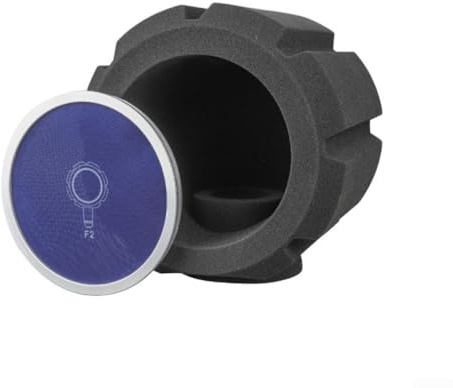 Copertura antivento in spugna per microfono con isolamento acustico per ridurre il rumore di eco e di fondo, si adatta alla maggior parte dei condensatori per microfoni per acquisizione audio chiara