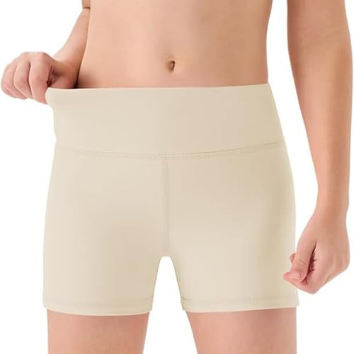 Leggings Court pour Fille Coton Été Shorts Cyclistes Enfants Extensible Respirant Sport Danse Couleur Capri Legging Pantalon Filles sous Robe Shorty