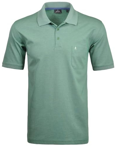 RAGMAN Herren Softknit-Polo mit Brusttasche, Kurzarm Minze-385, XL