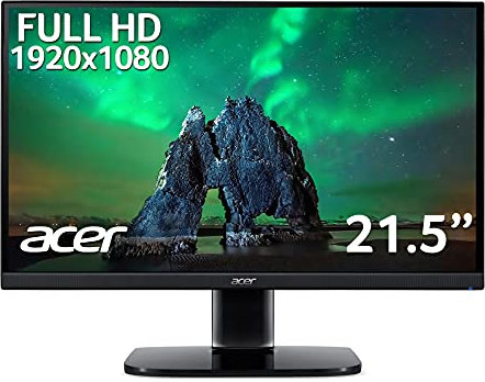 Acer KA222Qbi 21.5 inch Full HD Monitor (IPS Panel, FreeSync, 75Hz, 1ms, HDMI, VGA, Black)