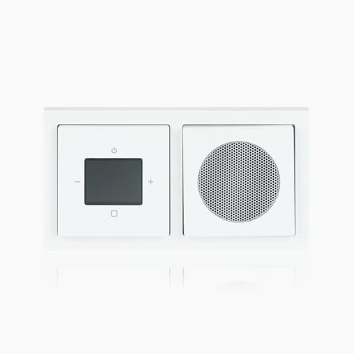 Busch-Jaeger 8270 UJ-84-101 Busch-Radio BTconnect DAB+ Komplettset Mit Bluetooth Schnittstelle zur Musikwiedergabe Studioweiß Multimedia 2CKA008200A0236