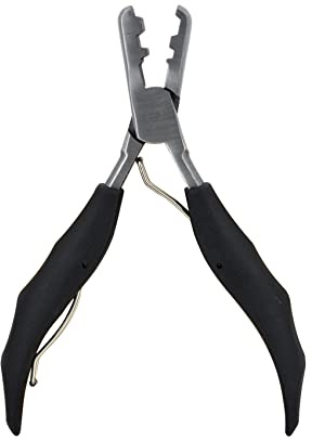 Fusion Bond Crusher Tool for Keratin Hair Extensions Flat Tip Pre-Bonded Hair Extension Pliers Professional Hair Loop & Styling Tool