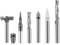FoxAlien 1/4 Shank CNC Router Bit Essential Kit Includes 1/4 ER11 Collet, V-bit, End Mills, Chamfering Bit for Woodworking MDF Resin Carving Lettering Sign Making