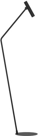 Eglo Almudaina - Lampada a piantana a LED con faretto spot orientabile, in metallo nero, lampada da soggiorno minimalista, colore luce bianco caldo, 157 cm