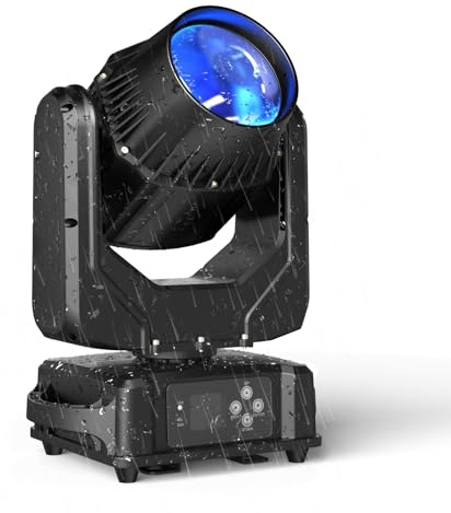 WZYBUTA 250W LED Moving Head IP65 Wasserdicht Partylicht Beam Bühnenlicht DMX512 8+16 Prism Lichteffekte 17 Muster ideal für Indoor Shows und Outdoor Events