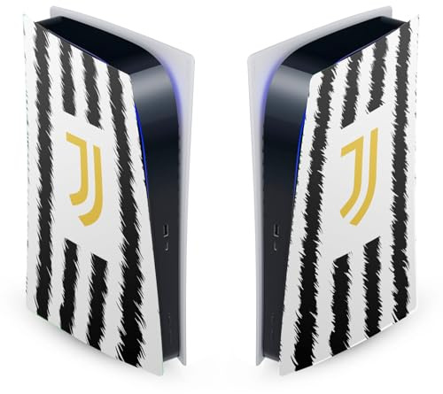 Head Case Designs Offizielle Juventus Football Club Home 2023/24 Match Kit Vinyl Frontplatte Haut Gaming Aufkleber kompatibel mit Sony PlayStation 5 PS5 Digital Edition Console