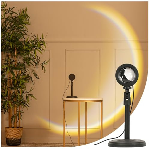ValueLights | Crescent Moon Projector Lamp, Bedroom Bedside Lamp, Mood Lighting | Night Lights, Home Décor & Improvement Essential | USB Cable