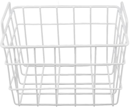 Bacs de rangement pour congélateur, bacs de rangement pour congélateur coffre, panier de rangement en fil métallique de grande capacité, panier de congélateur polyvalent pour armoi (200mm/7,87 pouces)