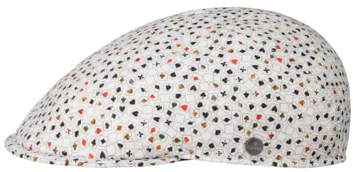 LIERYS Cards Flatcap Made in Italy Herren Sommer weiß L (58-59 cm)