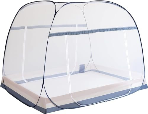 Pop Up Mosquito Tent,Portable Design with ​Sealed Netting Bottom & Instant Foldable Frame | ​Indoor/Outdoor Use for Kids & Adults | Compact Travel Bag (L78 xW71 xH65)