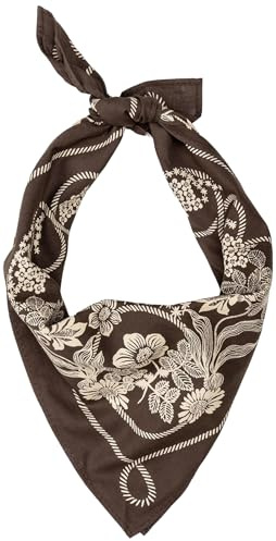 Levi's Unisex Floral Rodeo Bandana, DARK BROWN, UN