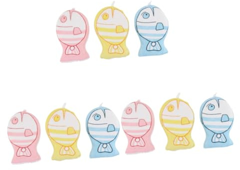 Abaodam 9 Piezas Toallita De Baño Baño Esponjas De Baño Frotamiento De Baño Esponja De Ducha Esponja De Baño Adorable Bola De Baño Goma De Baño Para Niños Esponja De Baño De Dibujos