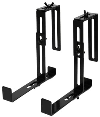 DAYnagh Support pour jardinière de balcon - Support de bac à fleurs robuste et réglable en largeur- Accroche jardinière en métal pour le balcon