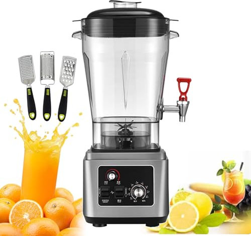 forplubossmmp Batidora Eléctrica De Sobremesa - Licuadora para Batidos Y Máquina De Cocina con Diseño De Cubierta Insonorizada Y Espesa - Máquina para Hacer Leche De Frutos Secos para Hielo 2900W,19L
