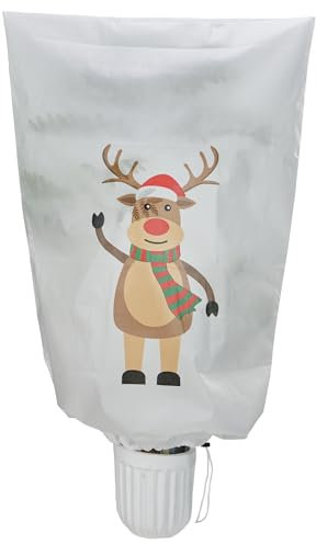 Wintervlies für Pflanzen Frostschutz, 80 x 120cm Winterschutz für Pflanzen, Vlieshaube Winterschutz für Kübelpflanzen, Pflanzenschutz Winter