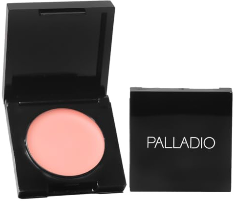 Palladio Under Eye Brightener, Conceal, Brightens, Reduces Appearance of Dark Circles, With Caffeine Peptides & Vitamin E, Tired Skin Color Correcting Brightener & Primer, Light to Medium (Soft Pink)