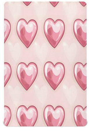 Ttgoth Sábana Bajera Ajustable para Cuna para niños y niñas, sábana de Punto Jersey para Cuna para el día de San Valentín, sábana para Cuna estándar y colchón de Cama Infantil, acogedora, Suave,