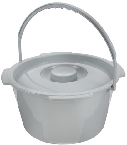 DEARMAMY Vaso Per Urina Da Notturno in Plastica Con Sputacchiera Orinatoio Portatile Per Anziani e Adulti Leggero e Facile Da Pulire