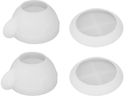Set di 4 stampi in silicone a forma di cuore per tazze da caffè, fai da te, in ceramica, resina, cemento, gesso, con vassoio da tè, per creare decorazioni uniche per la casa, soluzione facile da