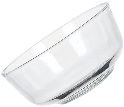 CHICAMPERA Bol Verre Transparent Grand Format Saladier Multifonction pour Fruits Desserts et Bonbons Récipient de Facile à Nettoyer Design Lisse sans Joint
