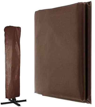 ulapithi Housses de Parasol Imperméables pour Extérieur | 210D Tissu Oxford Housse Imperméable pour Parasol - Protection Anti-Vent pour de Terrasse Jardin Plage Extérieur