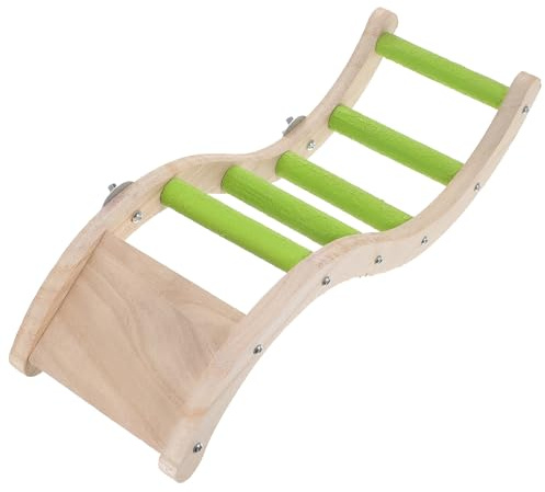 UPKOCH Vogelleiter Kletterspielzeug Holz für Papageienkäfig Indoor mit Schleifkralle Nymphensittiche Zubehör