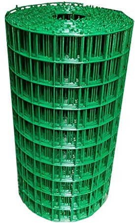 BBGS Metallbeschichtung Eisen-Draht-Zaun, Kleines Loch Zucht Net Huhn Ente Schutzgitter Tier Zaun 50/60/70 cm Partition Netting (Color : 60cm height-30m Length)