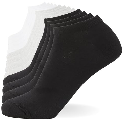 FM London Plain Trainer Socks Calcetines de entrenamiento (12) Unisex Vuxen, Finns i olika färger, 43-46 EU