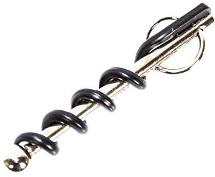 Froiny Creative Multifunctional Mini Outdoor Stainless Steel Red Corkscrew Wine Bottle Opener with Ring Keychain Bottle Opener