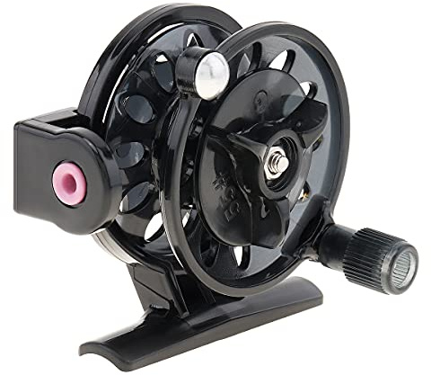 OriGlam Mulinello da pesca ad alta velocità, spincast, leggero, ultra liscio, mano destra, Nero