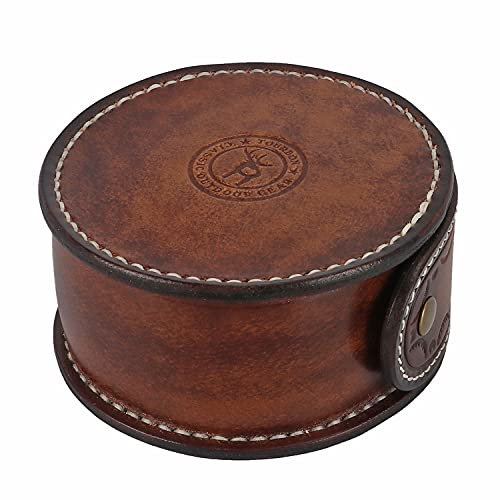 TOURBON Vintage Portable Leder Uhrenetui Armbanduhr Aufbewahrungsbox Luxus Uhren Reise Etui für Smart Watches