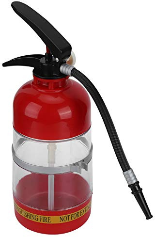 Fockety 2L Liquor Dispenser, Tragbarer Acryl-Feuerlöscher-Behälter, Originalitäts-Bierspender, Bier-Wasserfässer, Bar, Getränke-Liquor-Rack-Maschine für Wein, Spirituosen, Bier, Likör und Getränke