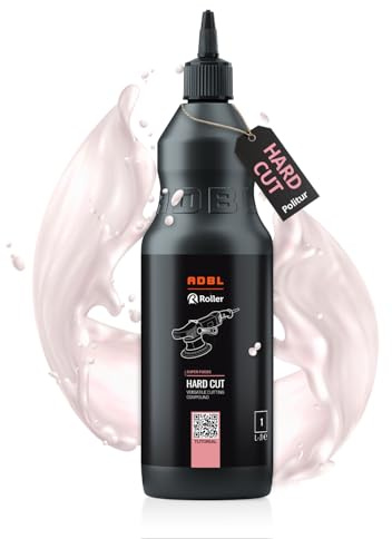 ADBL Hard Cut (1L) - hochwirksame Politur starke Lackkorrekturen - Entfernt tiefe Kratzer und Schleifspuren von P1000-P1500 - Wasserbasierte Formel ohne Silikone und Wachse, staubfreie Anwendung