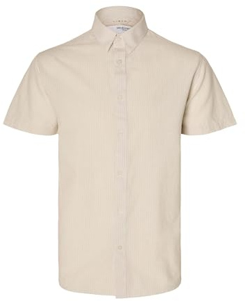 SELECTED HOMME Male Kurzarmhemd Klassisches | Short sleeved shirt
