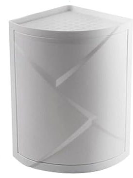 GANDUNQIMultifunktions-Drehregal, spezieller dreieckiger Eckschrank für die Arbeitsplatte an der Wand, Wohnzimmer-Desktop-Kosmetik-Organizer, Gewürzregal-Grey||small