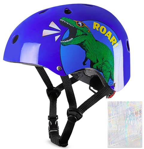 MHJY Fahrradhelm Kinderhelm Einhorn Kinder Helm Mädchen Skaterhelm Scooter and Ride Helm Jungen Fahrrad Helm Radhelm Größe Einstellbar für 3-8 Jahre