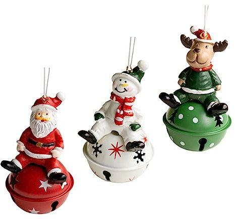 IMIKEYA 9 STK Weihnachtsglockenanhänger Anhänger Für Fensterglocken Glocke Hängende Ornamente Weihnachtsanhänger Zum Aufhängen Weihnachtsschlittenglocken Weihnachtsschmuck Schmiedeeisen