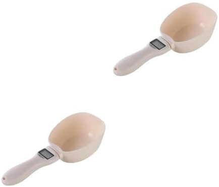 TOPBATHY 2 Pz Misurino Scala Cibo Gadget Cucinando Peso Cucchiaio Elettronico Cucchiaio Bilancia Elettronica Bilancia Alimentare Elettronica Cucchiaio Per Bilancia Alimentare Abs Bianca