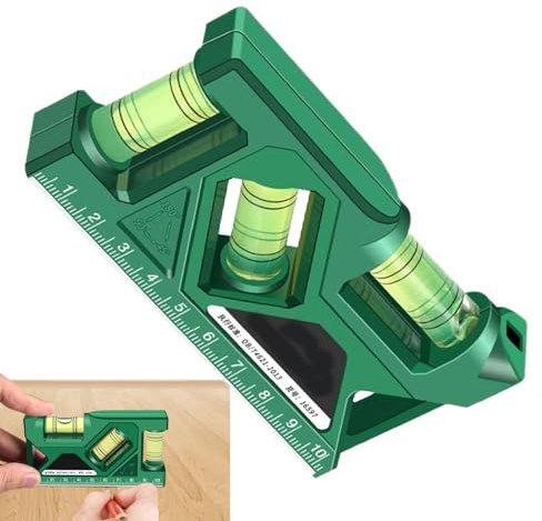 Kompakter magnetischer Nivelliergerät – magnetischer Wasserwaage, Präzisions-Nivelliergerät mit kompaktem Magnet, Nivelliergerät für den privaten und gewerblichen Gebrauch, genaue Messung und