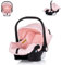 Chipolino Babyschale i-Size Aura (40-85cm) Gruppe 0+, Griff verstellbar, Gurt, Farbe:pink