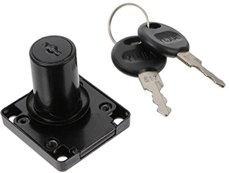 DIYEAH Drawer Lock Mailbox Lock Long Black Tongue Bolt Office Drawers Letter Boxes Desk Cabinet Use