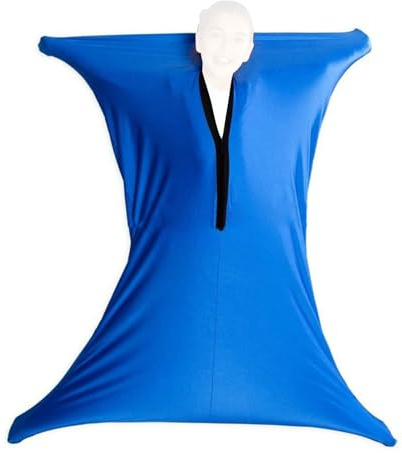 Chaussette sensorielle corporelle – Moyenne, tissu élastique, bleu, sac de compression, enveloppement respirant, soutien calme, outil sensoriel pour thérapie de mouvement et d'anxiété chez les