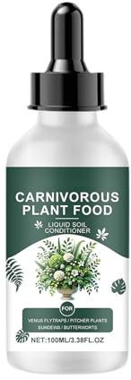 Alimentos líquidos para plantas carnívoras - Complemento alimenticio para plantas insecticidas internas, botella de 100 ml con gotas concentradas | Nutrimento para Dionaaaaea Muscipula, Neperthes