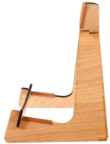 FUNOMOCYA Boden Ukulelenständer Braun Stabiler Instrumentenhalter für Verschiedene Ukulelen zum Sicheren Abstellen und Präsentieren