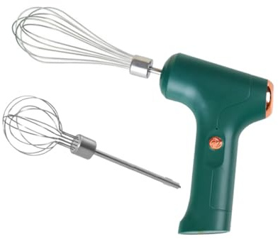 CHICAMPERA Electric Hand Mixer with 1200mah Battery Egg Beater 20w Multi-function and Abs Material Convenient Mixing Accessory for One-handed Operation for Home Baking and Cooking